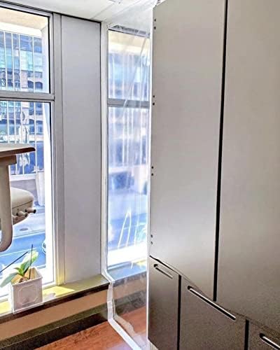 RE-U-ZIP Ultra-Clear Hook & Loop Dust Barrier Panel Kit | FR Vinyl Plastic - Image 6