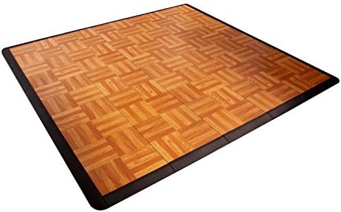 SnapLock Portable Dance Floor Kit, Oak Finish, 25 Sq Ft - Image 2