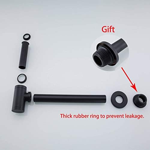 Bottle P Trap 1-1/4 Bathroom Brass Sink Drain Stopper, Lavatory Adjustable - Image 5