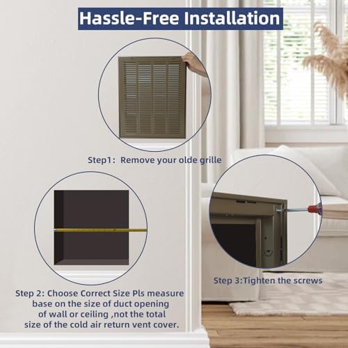 20x30 Return Air Grille, Air Return Vent Cover - Image 6