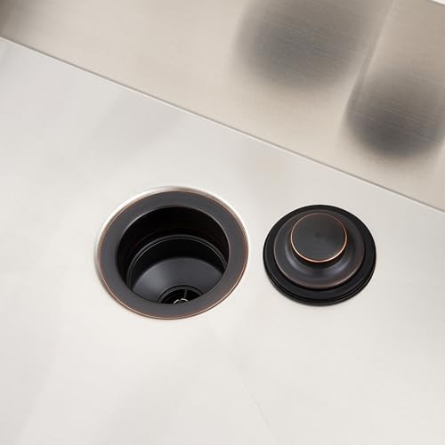 Luxier GD02-O Kitchen Sink Garbage Disposal Flange and Stopper in Oil Rubbed - Image 6