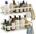 PUSDON 2-Pack Minimalist Shower Caddy Wall Mount, Open Frame Bathroom Shelf by PUSDON