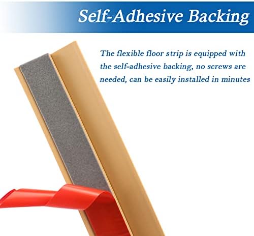 FONUNO Carpet Transition Strip Self Adhesive Floor Transition Strip - Image 4