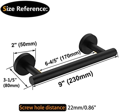 Nolimas Matte Black Bath Hand Towel Bar Single Bars Towel Rack Rod Classic Wall - Image 3