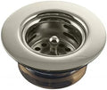 Westbrass Midget Duo Post Style Bar Sink Strainer, Polished Nickel by Westbrass