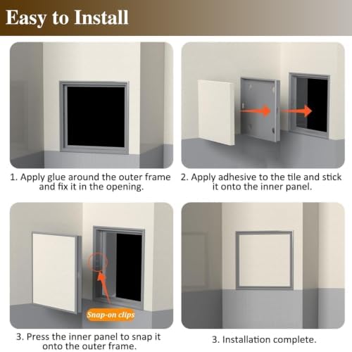 Aluminum Loft Plumbing Tile Hidden Access Panel - Image 7
