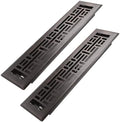 Howeall 2x12 Inches 2 Pack Heavy Duty Walkable Floor Register Easy Adjust Air by Howeall