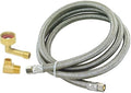 Eastman 4 Ft. Dishwasher Installation Kit, Braided Stainless Steel Supply Line by Eastman