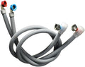 Premium Flood Prevention Washing Machine Hose Set w/Integrated Automatic Water by Unknown