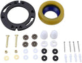 Toilet Flange with Wax Ring for Toilets Replacement Kit Includes Bolts PVC by Unknown