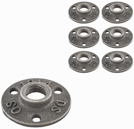 1/2" FLANGE: Industrial Threaded Black Iron Pipe Fittings; Natural by PRIMPIPEWORKS
