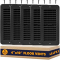5 Pack Floor Vent Covers, Floor Register 4x10, Adjustable Plastic Vent Covers by Unknown