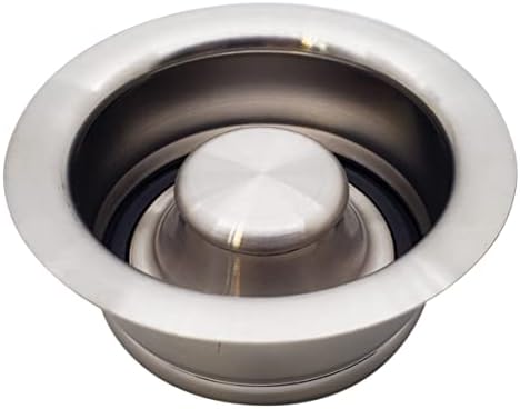 Westbrass D2089-20 4-1/4" Kitchen Sink Waste Disposal Drain Flange and Stopper by Westbrass