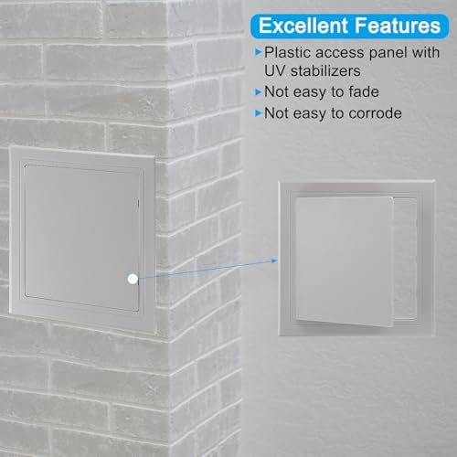 PATIKIL 5x5 inch Self-Adhesive Access Panel, ABS Plumbing Access Doors Easy - Image 3
