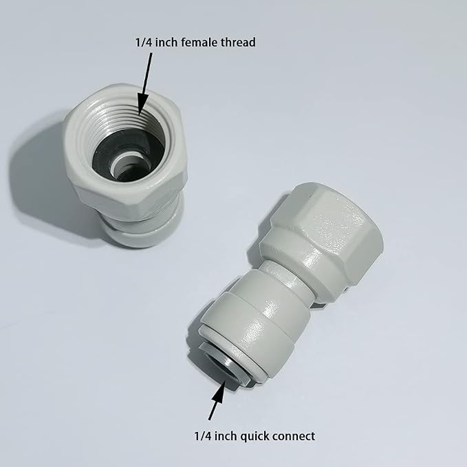 YZM Push-to-Connect Female Thread Adapter, Double O-Ring Seal, 1/4" Female - Image 3
