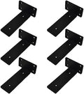 Heavy Duty Shelf Bracket 5 inch Metal Wall Mount Powder Coated 90 Degree Black by MTBEL