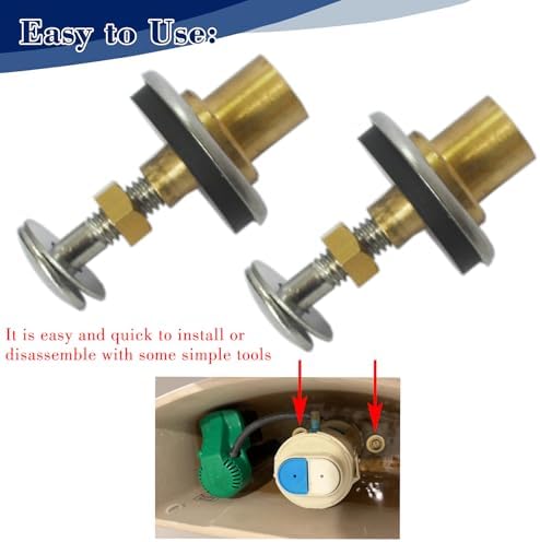 Toilet Tank To Bowl Bolts Mounting Hardware Heavy Duty 2-Piece Dual Flush - Image 5