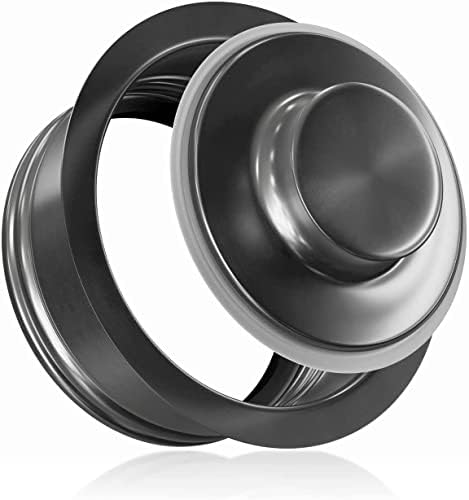Black Garbage Disposal Flange and Stopper by CELAENO