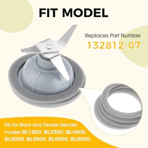 Replacement for Black Decker Blender Gasket Rubber Sealing O-Ring 4Pcs - Image 4