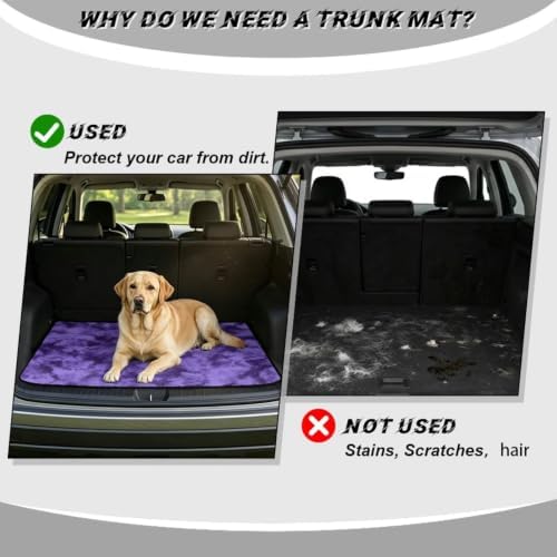 Purple Waterproof Car Trunk Mat 29"x39" - Image 4