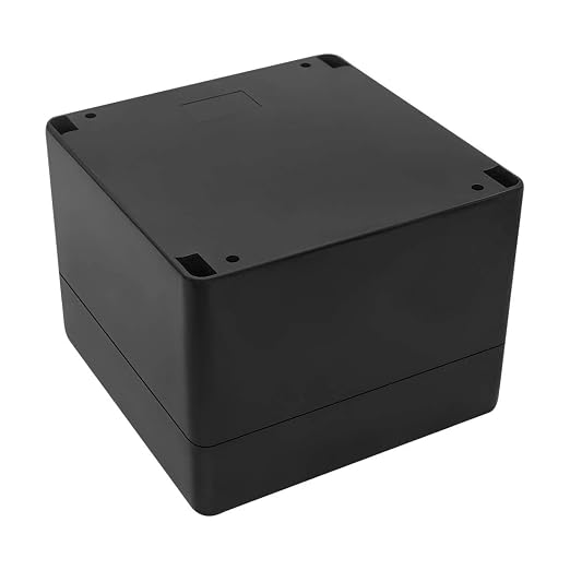 ABS Plastic Electrical Project Case Power Junction Box, Project Box Black 4.7" - Image 5