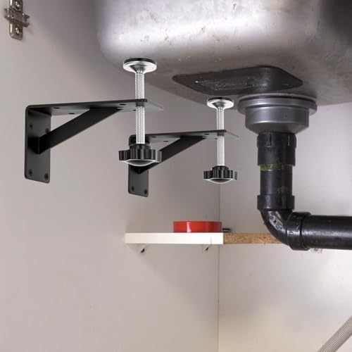 QWORK Undermount Sink Bracket, 4 Pack Sink Support Repair Kit - Image 7