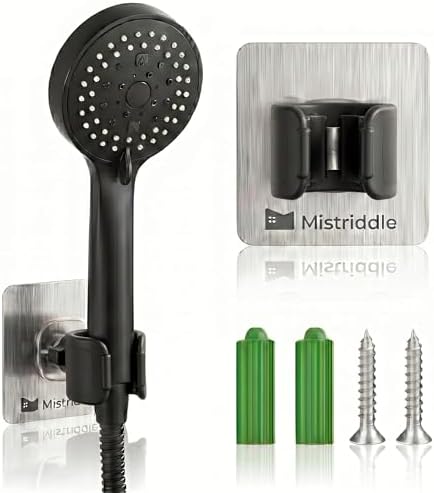 Mistriddle Shower Head Holder, Adjustable 360° Swivel, Anti-Scratch TPU by Mistriddle
