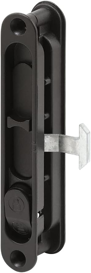Prime-Line A 202 Diecast Black, Flush Sliding Screen Door Latch by Prime-Line