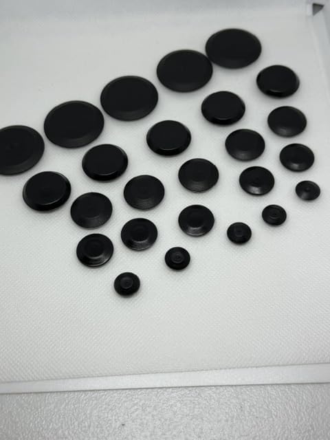 Black Flush Mount Hole Plugs, Panel Snap Caps - Image 6