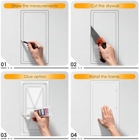 Suteck Access Panel for Drywall 14 x 29 Inch, Ceiling&Plumbing Access Door - Image 4