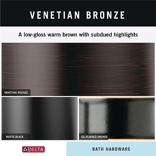 Delta Single Post Toilet Paper Holder | Venetian Bronze | Wall Mount | Cassidy - Image 3