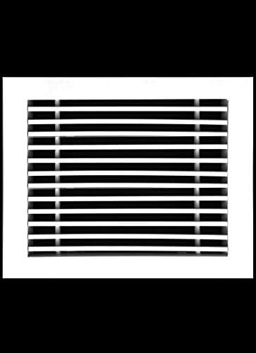 HVAC Premium 8"W X 4"H Linear Aluminum Clip-On Bar Return Air Grille - Image 2