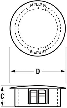 Top Secret 1 1/4" or 1.25" Hole Plug 1-1/4" ID Hole Knockout Locking Plugs - Image 2