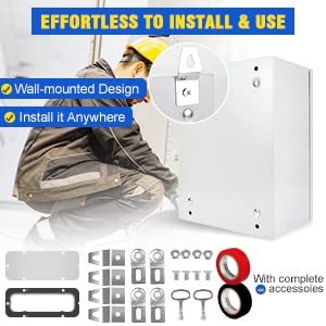 TOCRETOARE Outdoor Electrical Junction Box, Wall Mounted IP66 Waterproof & - Image 3