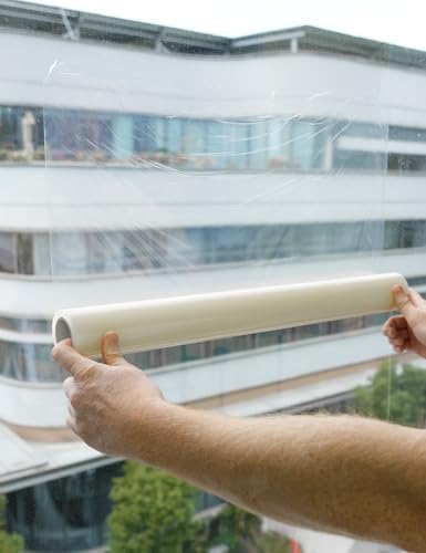 ROLLINDOG 2Mil Self Adhesive Clear Protective Glass Film 24 Inch x 100 Ft - Image 5