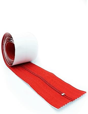 PAD ‘N PROTECT Heavy Duty Dust Barrier Adhesive Zipper 3 in x 7 ft, Peel & Stick - Image 2