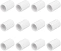 12PCS 1/2 Inch White PVC Pipe Coupling Adapter Pipe Fittings Slip Socket by HayEastdor