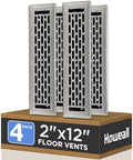 Howeall 2x12 Inches 4 Pack Heavy Duty Walkable Floor Register by Howeall