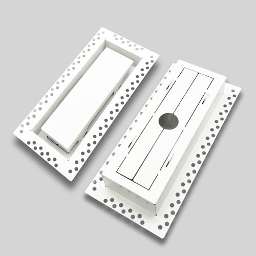Flush Wall Vent Cover 4x10 Inch by DDPow