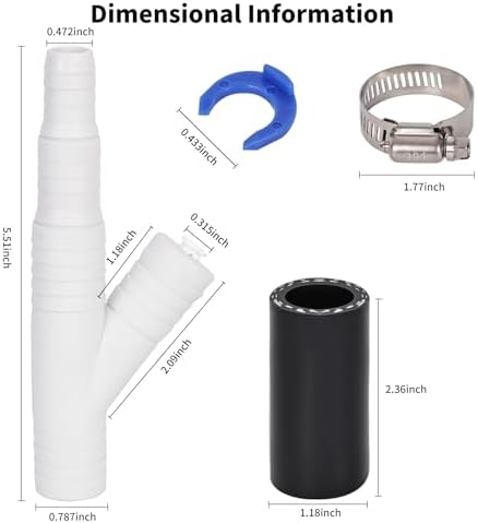 Compatibility with RO WATER OEM ET116-001 D-25QC DLA-D Dishwasher Drain Hose - Image 2