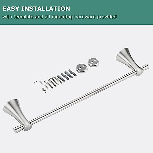 PARLOS 17 Inch Towel Holder Wall Mounted - Image 4