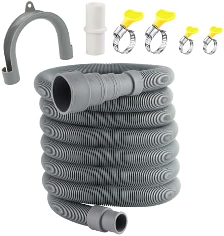 16.4 FT Universal Washing Machine Drain Hose, Drain Hose Extension Kit by Unknown