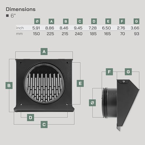 Vent Systems 6" Inch Exhaust Vent Cover - Image 2