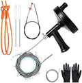 33 FT Drain Snake Auger, Heavy Duty Plumbing Snake by Unicoshape