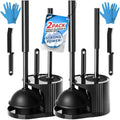 FORASTO Toilet Plunger Set, Cleaning Brush, Cleaning Supplies by FORASTO