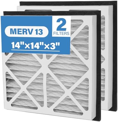 14x14x3 MERV 13 Pleated Air Filter Compatible by LIWEDFG