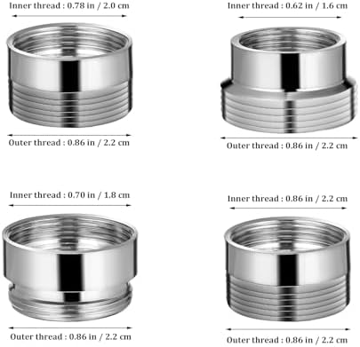 SEWACC 8 pcs Faucet Adapter Kit Water Filter Faucet Adapter Kitchen to Hose - Image 2