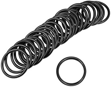 uxcell Nitrile Rubber O-Rings 30mm OD 25mm ID 2.5mm Width, Metric Nitrile by uxcell