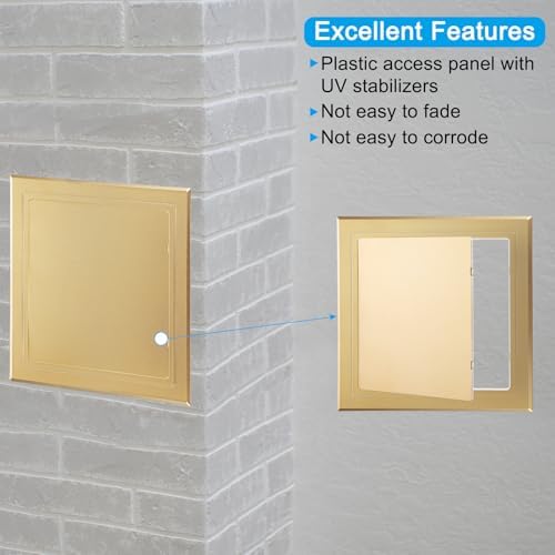 PATIKIL 8x8 inch Self-Adhesive Access Panel, ABS Plumbing Access Doors Easy - Image 3