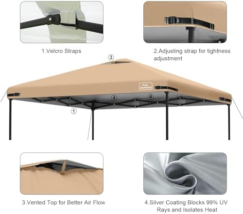 12x12 Replacement Top Pop Up Canopy Tent Cover Roof - Image 4